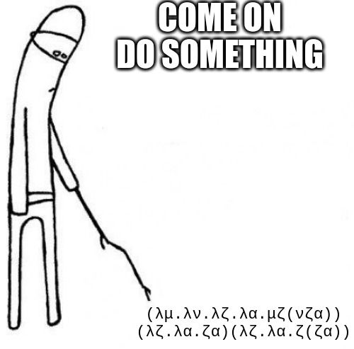 A lambda expression waiting to be reduced